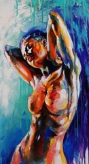 Naked Eye Abstract Acrylic Canvas Painting Modern Wall Art Sri Lanka RAW ART