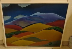Original Oil Painting on Board, Signed „FINO“, Framed 34.5″H X 32.25″W