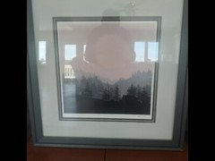 SHADOW CANYON- RARE – Mid century- FULL MOON Duane Armstrong signed lithograph 