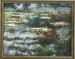 Claude Monet Oil On Canvas Style Of 1840- 1926 Amazing Painting