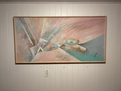 Vintage Lee Reynolds Painting (1985) 61” Long 31” Tall