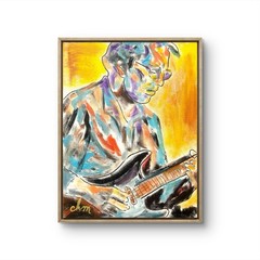 12 x 16 “Eric Clapton” Expressionism Futurism Original Colorful Unique Art