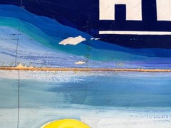 Vintage Original 1960s McDonald’s Billboard Concept Art – 61″ W x 20″ H – Googie