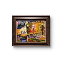 Rainy Night Jazz Unique Abstract Expressionism Wall Art