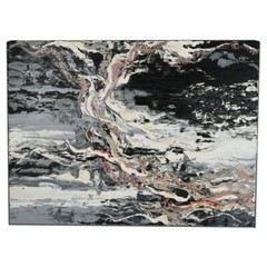 Mid-Century Modern Abstract Impressionist Oil on Canvas 20thC