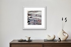 Moody Bold OOAK original painting Urban Contemporary Abstract Art Clouds by KatC