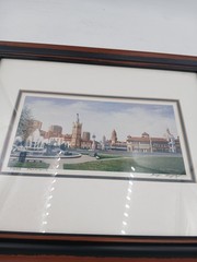 Plaza Panorama Country Club Plaza Kansas City Print Framed George Lightfoot 1992