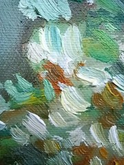Original Painting poppies and chamomile Art Impressionistic Oil 19x 23in