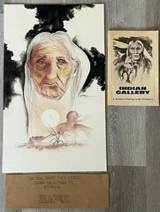 BERT SEABOURN ORIGINAL WATERCOLOR PAINTING “The Trail Where They Cried” -1972