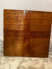 Original Mid-Century Italian Oil Painting Pietà on Hardboard Panel 12” Unsigned