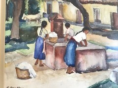 Original Signed Carolyn Bradley Watercolor Painting (Local Pickup Only)