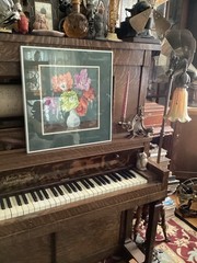 Romilda Dilley Original Gouache Floral Painting Signed Cincinnati Artist
