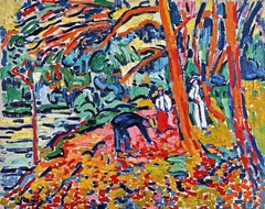Paysage Au Bois Mort Painting by Maurice de Vlaminck Reproduction