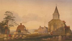 Mid 19th Century Watercolour – A Quiet Moment Of Remembrance