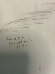 Vintage 1980 Signed Susan Davidson Original Figure Drawing Pastel/Colored Pencil