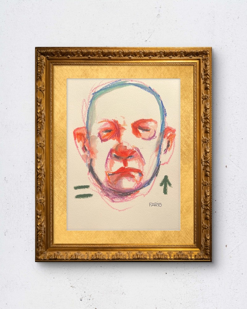 Faris Art -Field Notes #3 – 9×12 : Neo Expressionism Original Artwork on paper