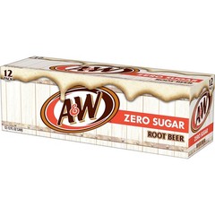 Zero Sugar Root Beer Soda 12 fl oz Cans Pack of 12 Variety Caffeine Free