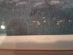 1978 KINLEY SHOGREN PRINT 18″ x 15″ „COUNTRY WATER“ SCHOOL LIMITED, SIGNED