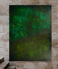 Mark Little Original Giant Canvas Painting 84”X62” (7 Foot) Abstract Modern XL