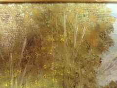 original landscape painting on artist board signed B. Alford 10 1/2″ x 12 1/2″