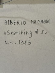 ALBERTO MAGNANI PAINTING REALISM VINTAGE LISTED STILL LIFE New York Realist Oil