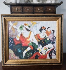 K GARRAH IMPRESSIONIST PORTRAIT OIL PAINTING WOMAN