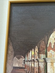 EUGENE SCHMIDT 11×14 PAINTING ARCHWAYS OF MISSION SAN JUAN CAPISTRANO