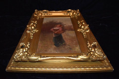 Antique J. A. McCOLVIN Victorian English Impressionist Oil on Canvas Painting