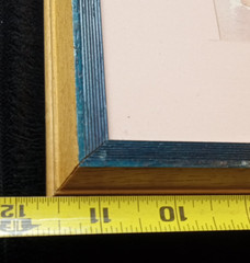 Vintage Yoruba Drummer Nigerian Paint Framed Signed by the 25.5″X11.5″