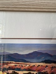 Framed Desert Landscape Scene by Barbara Cleary ~ 23.5 x 19.5