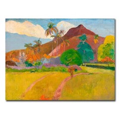 Tahitian Landscape by Gauguin Gallery Wrapped Canvas Giclee Art (24 in x 32 in)