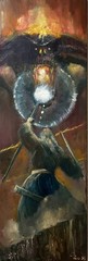 Lord of the rings „Bridge of Khazadum“ 10×30 oil painting