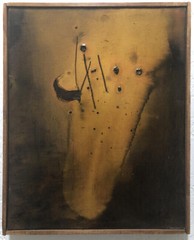 AVANT GARDE Spanish ~ PAIR ABSTRACT PAINTINGS ~ 1961 Listed Artist EXHIBITED