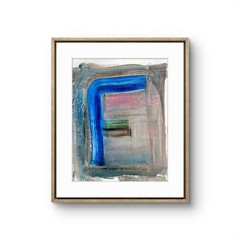 „F“ Classroom Graffiti Abstract Pop Art Paper Painting Modern Design 11×14