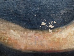 Masterful Painting Nude of a Woman Verso by a Great Impressionist Circa 1900