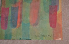 ORIGINAL MARGARET BURROUGHS AFRICAN AMERICAN ART COLLAGE 27 1/2X19 IN PERSON