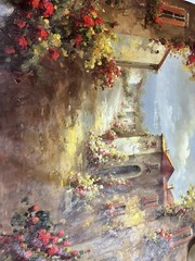 36″x 48” Estate Sized Tuscany Original Reproduction Oil Painting Mediterranean