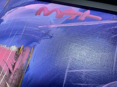 Peter Max Brooklyn Bridge I Ver 2016 Original Signed Acrylic Canvas 26×36”