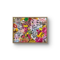 MER ORIGINAL POP ART AFFIRMATION LOVE LANGUAGE PAPER ART 11X15
