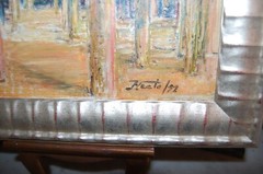 FRAMED ORIGINAL OIL ARCHES CORDOBA MOSQUE, SPAIN VIEW III ARTIST: HECTO VIDAL
