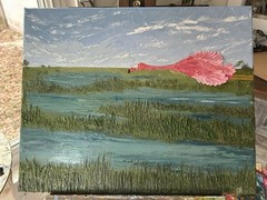 The Everglades Original Hand Painted Impasto Oil Painting 16×20 Signed