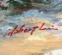 Robert Lui (Vietnam,NY,b 1951) oil painting 137023