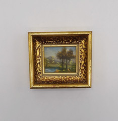 Verilyn Gallery Spain Hand painted Framed Miniature Landscape Painting