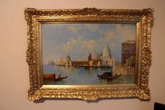 Oil on Canvas William Meadows Venice signed framed Grand Canal