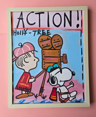 CORBELLIC Painting 20×16″ – Original Snoopy is my Hollywood Director – with COA
