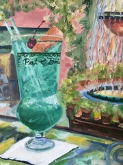PAT O BRIENS | K C Jones Original Painting New Orleans French Quarter Louisiana