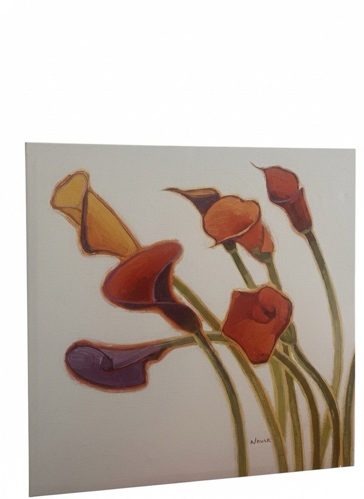 Callas In the wind II by Shirley Novak Painting Canvas. 24”x24”. Modern/Cont Art