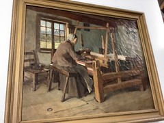 Frederick Porter Vinton Oil/Canvas Woman Weaving Late 1800’s