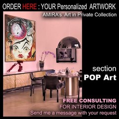 Abstract Painting on Canvas Minimalist Figures Contemporary Art by Famous Artist