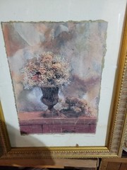 C. WINTERLE OLSON La Chambre II Gold FRAMED 0ne 20 X 16